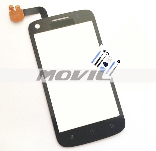 Black Front Outer Glass Touch Panel Digitizer Screen For Coolpad 7266
